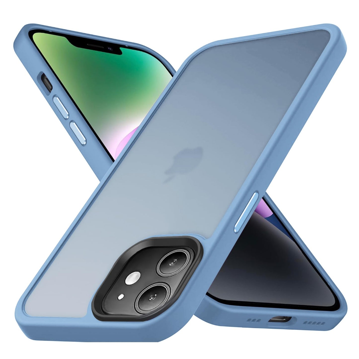 Designed for iPhone 12 & iPhone 12 Pro Case, [Support Wireless Charging] Silicone Soft Anti-Scratch Shockproof Protective Slim Translucent Phone Case for iPhone 12/12 Pro 6.1 inch,Green