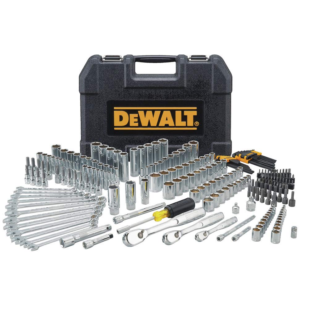 DEWALT Mechanics Tool Set, 1/4" & 3/8" & 1/2" Drive, SAE/Metric, 205-piece (DWMT81534)