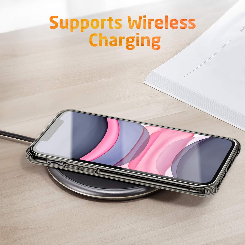 ESR Air Armor Case, Compatible with iPhone 13 Pro Max Case, Military-Grade Drop Protection, Shock-Absorbing Corners, Yellowing-Resistant Hard Back, Scratch Resistant, Clear