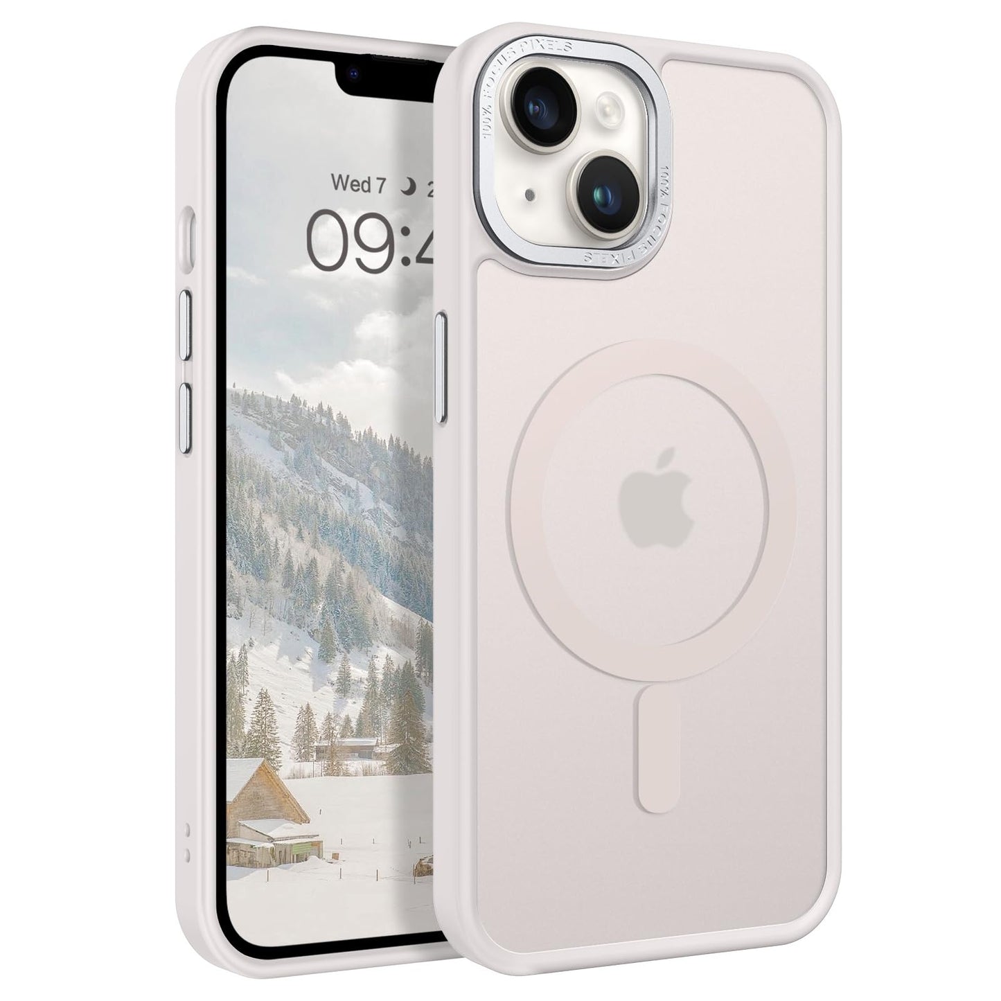 BENTOBEN Magnetic for iPhone 13 Case & iPhone 14 Case [Compatible with Magsafe] Translucent Matte Phone Case iPhone 13/14 Slim Fit Shockproof Women Men Protective Cover for iPhone 13/14 6.1", Hot Pink
