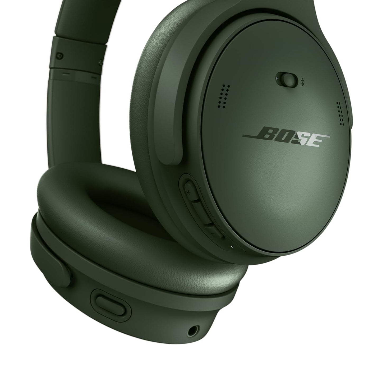 Bose QuietComfort Bluetooth Headphones, Wireless Headphones, Over Ear Noise Cancelling Headphones with Mic, Up To 24 Hours of Battery Life, White Smoke