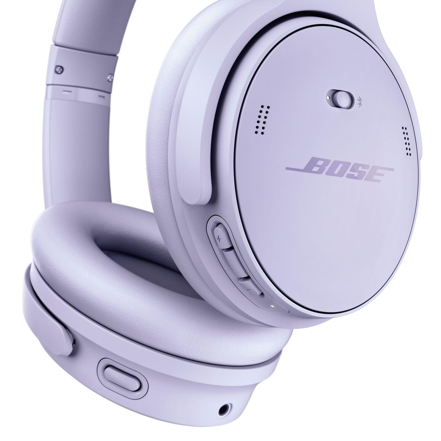 Bose QuietComfort Bluetooth Headphones, Wireless Headphones, Over Ear Noise Cancelling Headphones with Mic, Up To 24 Hours of Battery Life, White Smoke