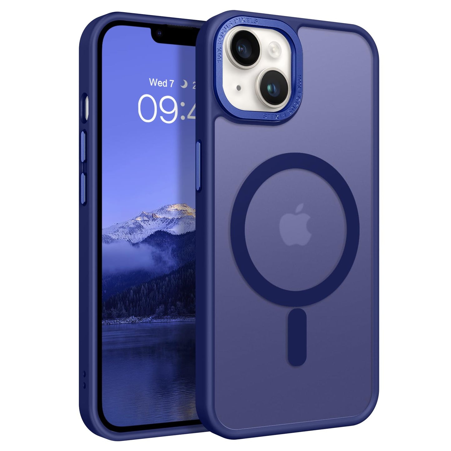 BENTOBEN Magnetic for iPhone 13 Case & iPhone 14 Case [Compatible with Magsafe] Translucent Matte Phone Case iPhone 13/14 Slim Fit Shockproof Women Men Protective Cover for iPhone 13/14 6.1", Hot Pink