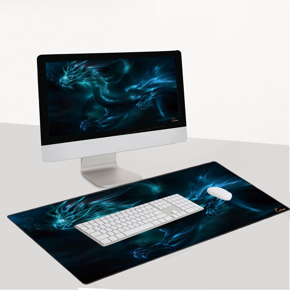 XXL Professional Large Mouse Pad & Computer Game Mouse Mat (35.4x15.7x0.1IN, Map) (90 * 40 Map)
