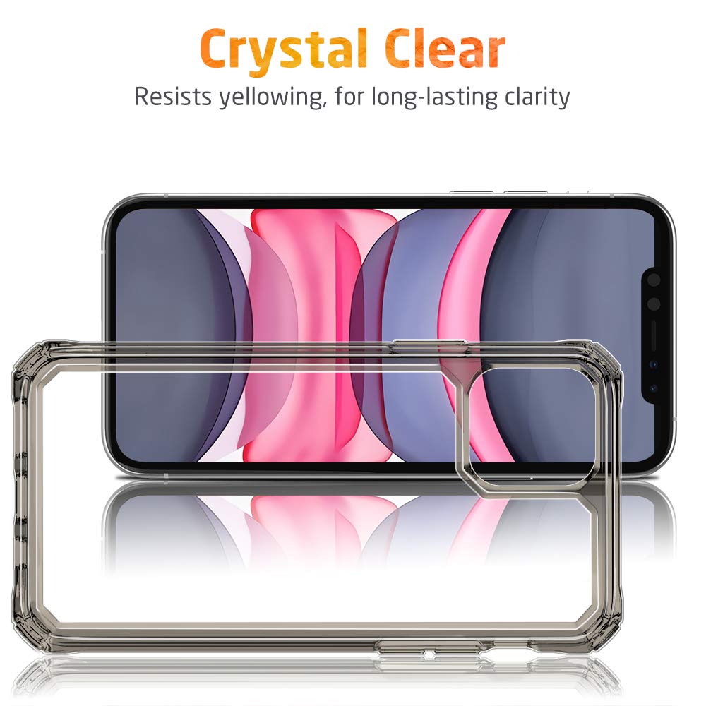 ESR Air Armor Case, Compatible with iPhone 13 Pro Max Case, Military-Grade Drop Protection, Shock-Absorbing Corners, Yellowing-Resistant Hard Back, Scratch Resistant, Clear