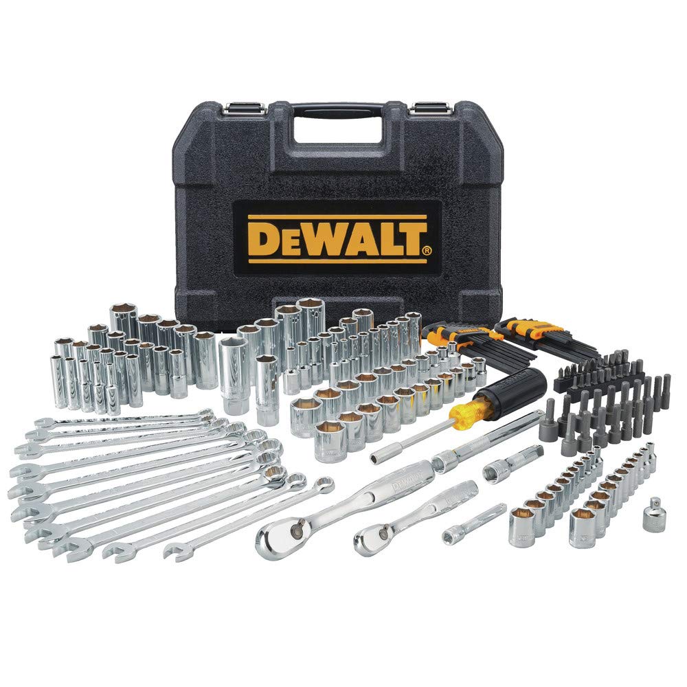DEWALT Mechanics Tool Set, 1/4" & 3/8" & 1/2" Drive, SAE/Metric, 205-piece (DWMT81534)