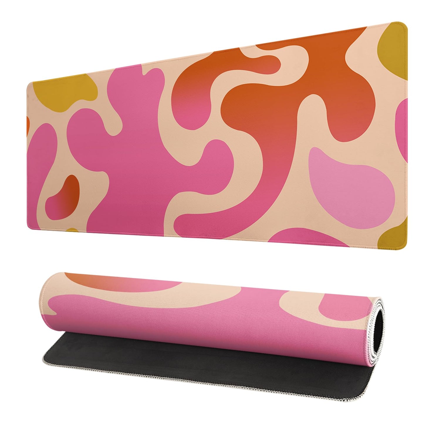 Japanese Mouse Pad, Large Japanese Desk Mat, XL Anime Gaming Keyboard Mat, Non-Slip Rubber Base, Big Extended Desk Protector for Home Office, 31.5”x11.8”