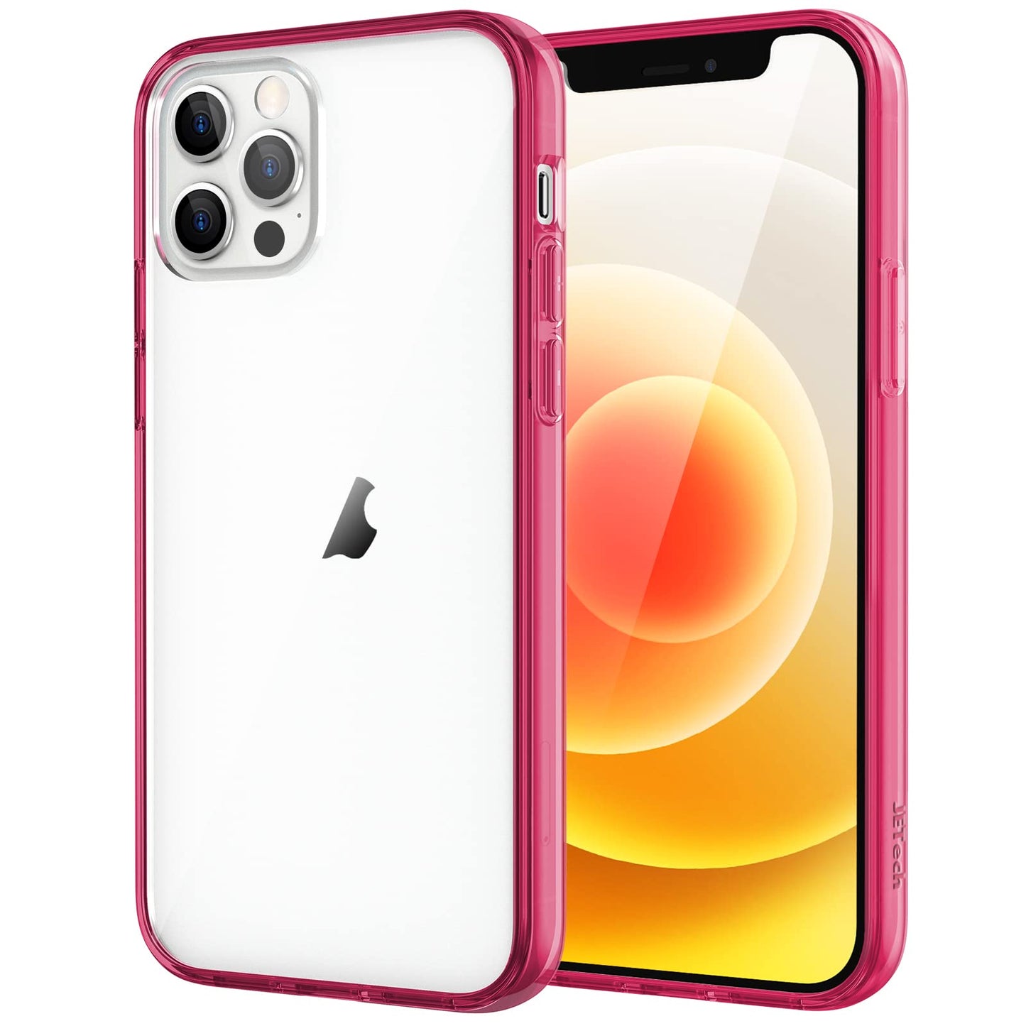 JETech Case for iPhone 12/12 Pro 6.1-Inch, Non-Yellowing Shockproof Phone Bumper Cover, Anti-Scratch Clear Back (HD Clear)