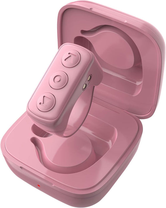 Remote Control for TikTok, Page Turner for Kindle App, Bluetooth Camera Video Recording Remote, Scrolling Ring for TIK Tok, iPhone, iPad, iOS, Android - Pink