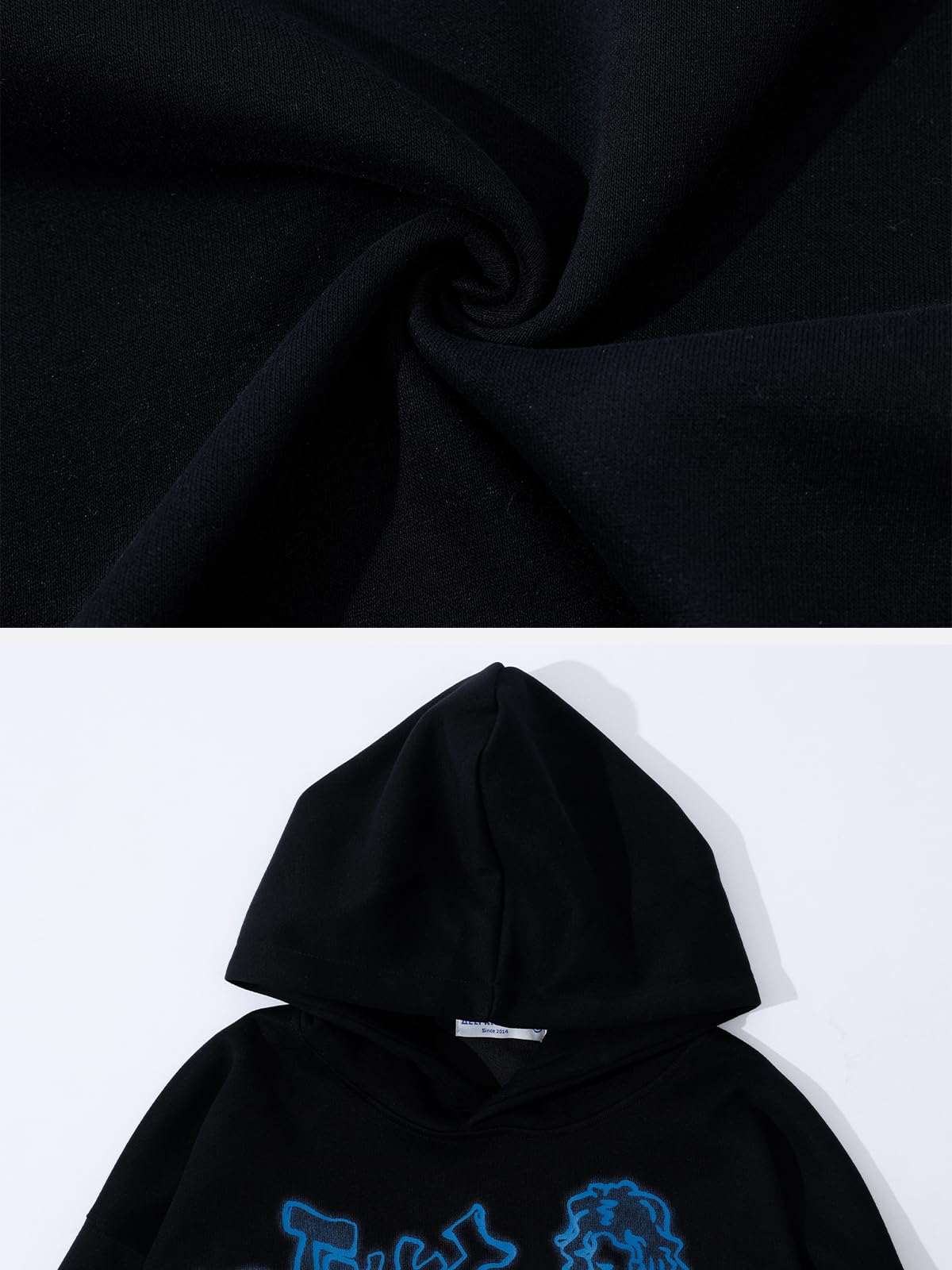 Aelfric Eden Mens Graphic Oversized Hoodie Cartoon Character Print Streetwear Casual hoodies y2k Hooded Sweatshirt