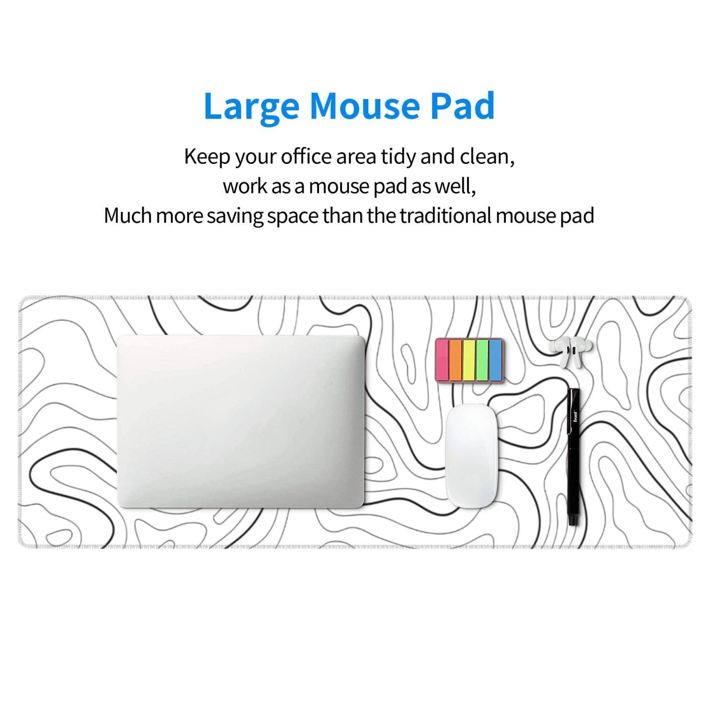 Japanese Mouse Pad, Large Japanese Desk Mat, XL Anime Gaming Keyboard Mat, Non-Slip Rubber Base, Big Extended Desk Protector for Home Office, 31.5”x11.8”