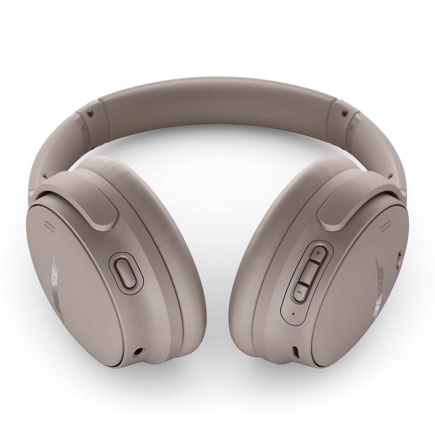 Bose QuietComfort Bluetooth Headphones, Wireless Headphones, Over Ear Noise Cancelling Headphones with Mic, Up To 24 Hours of Battery Life, White Smoke