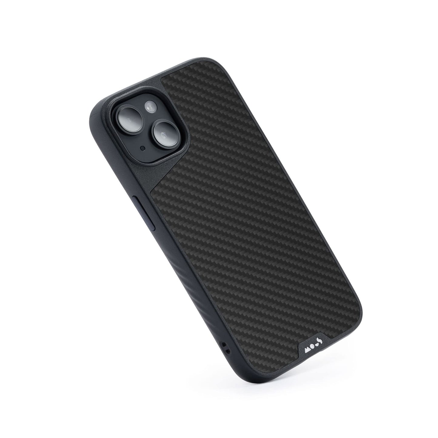 Mous - Case for iPhone 14 - Black Leather - Limitless 5.0 - Protective iPhone 14 Case MagSafe Compatible - Shockproof Phone Cover
