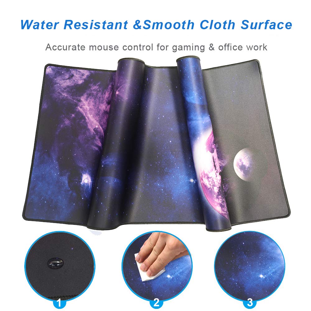 XXL Professional Large Mouse Pad & Computer Game Mouse Mat (35.4x15.7x0.1IN, Map) (90 * 40 Map)