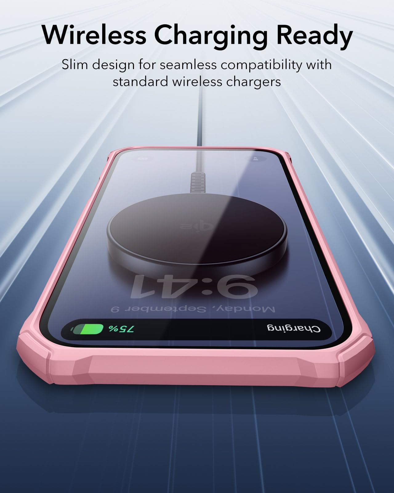 ESR Air Armor Case, Compatible with iPhone 13 Pro Max Case, Military-Grade Drop Protection, Shock-Absorbing Corners, Yellowing-Resistant Hard Back, Scratch Resistant, Clear