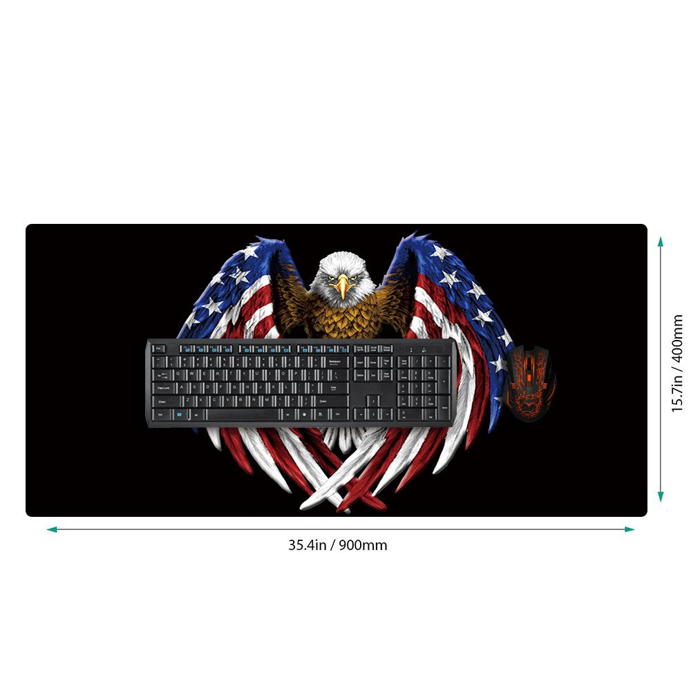 XXL Professional Large Mouse Pad & Computer Game Mouse Mat (35.4x15.7x0.1IN, Map) (90 * 40 Map)