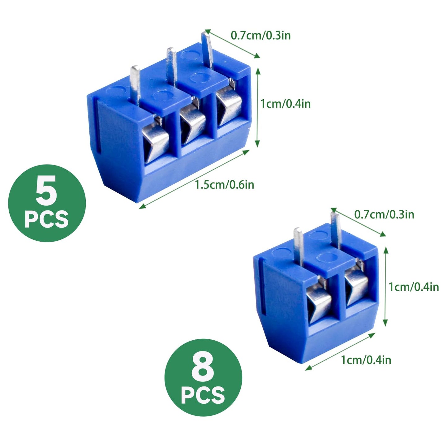 104pcs Double Sided PCB Board Kit, Prototype Boards for DIY Soldering and Electronic Project Circuit Boards Compatible with Arduino Kits, 30PCS 40 Pin 2.54mm Male and Female Header Connector