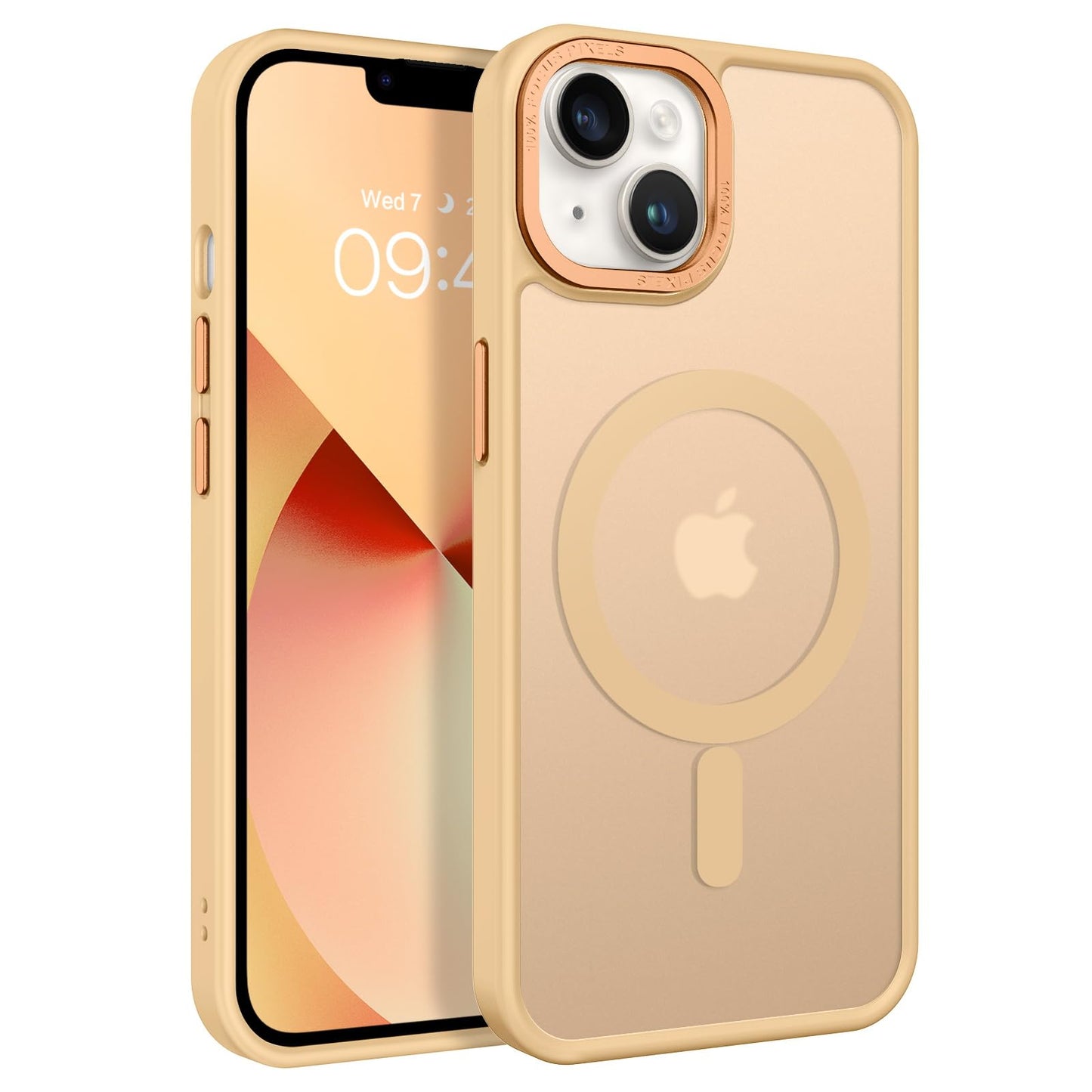 BENTOBEN Magnetic for iPhone 13 Case & iPhone 14 Case [Compatible with Magsafe] Translucent Matte Phone Case iPhone 13/14 Slim Fit Shockproof Women Men Protective Cover for iPhone 13/14 6.1", Hot Pink