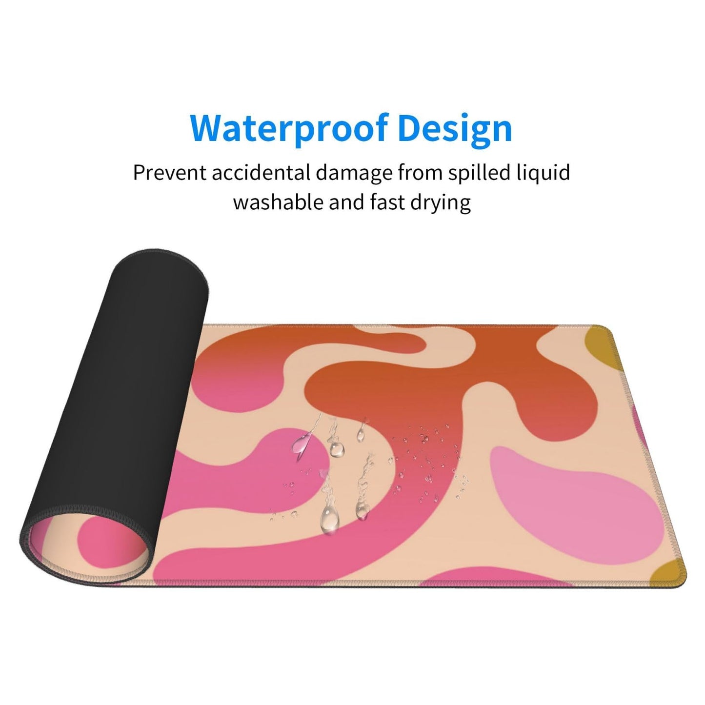 Japanese Mouse Pad, Large Japanese Desk Mat, XL Anime Gaming Keyboard Mat, Non-Slip Rubber Base, Big Extended Desk Protector for Home Office, 31.5”x11.8”