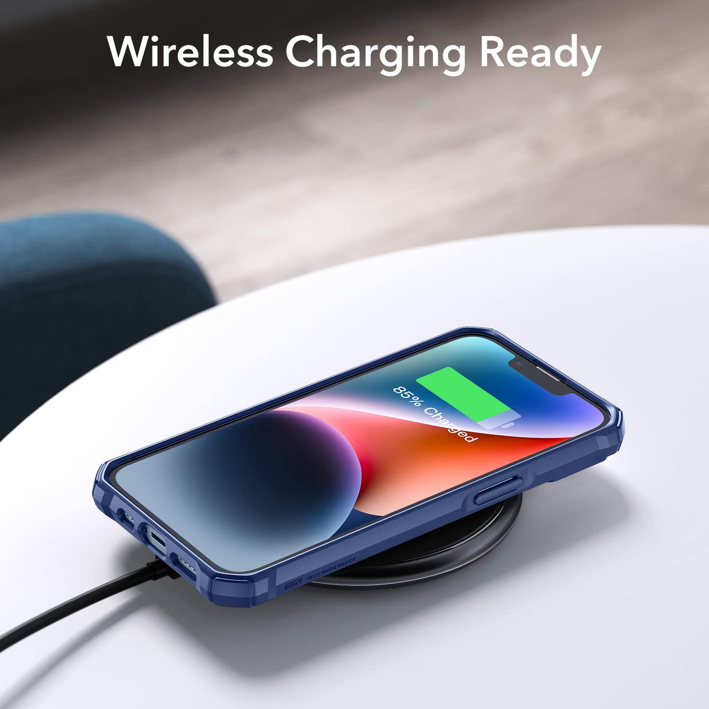 ESR Air Armor Case, Compatible with iPhone 13 Pro Max Case, Military-Grade Drop Protection, Shock-Absorbing Corners, Yellowing-Resistant Hard Back, Scratch Resistant, Clear