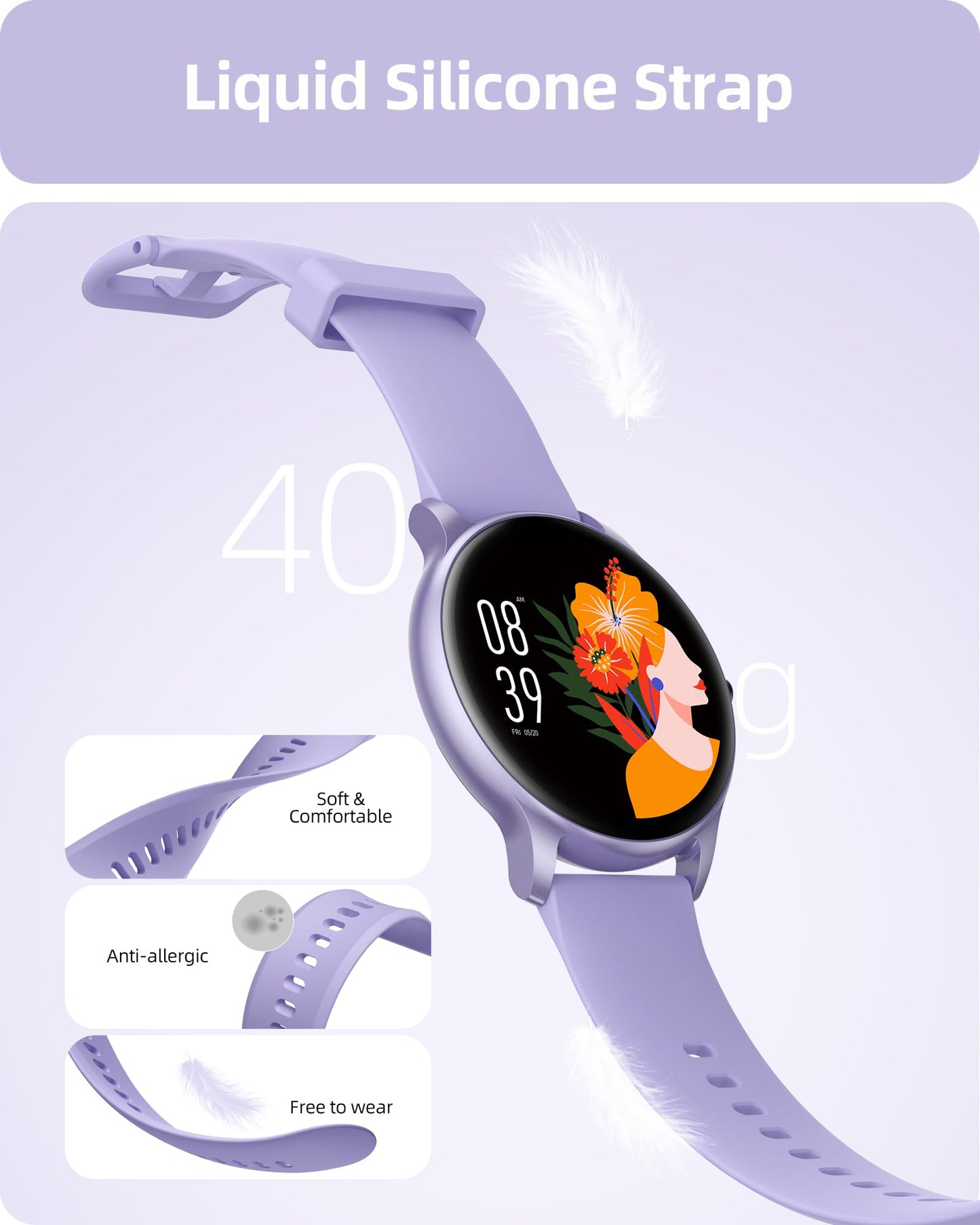 Parsonver Smart Watch for Men Women(Answer/Make Calls), HD Screen Fitness Tracker IP68 Waterproof 100+ Sport Modes, Heart Rate Sleep Monitor, Pedometer, Smartwatch for Android Phones/iPhone Compatible