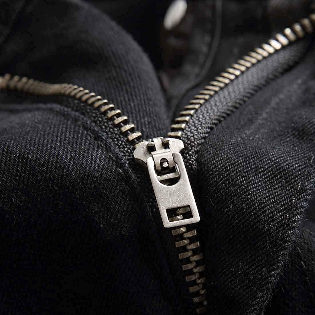 HUNGSON Men's Slim Fit Stretch Jeans Ripped Skinny Jeans for Men, Distressed Straight Leg Fashion Comfort Flex Waist Pants