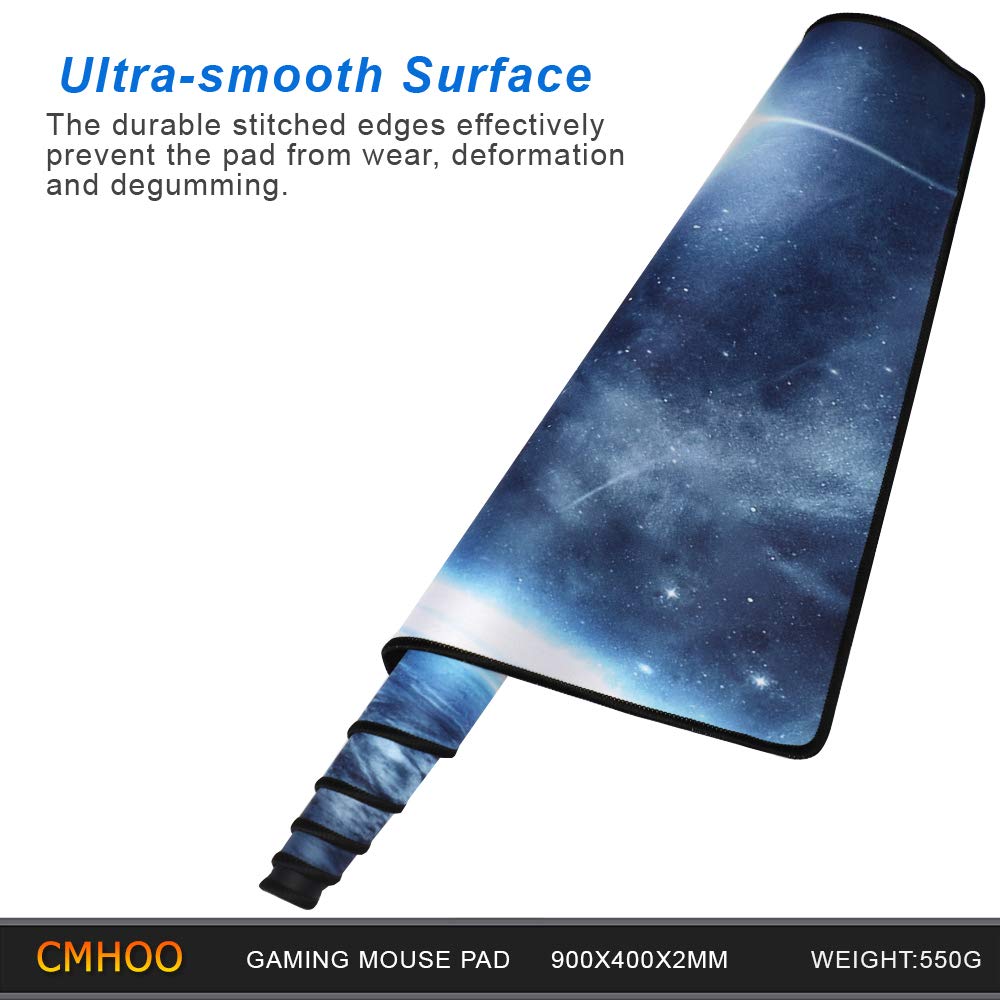 XXL Professional Large Mouse Pad & Computer Game Mouse Mat (35.4x15.7x0.1IN, Map) (90 * 40 Map)