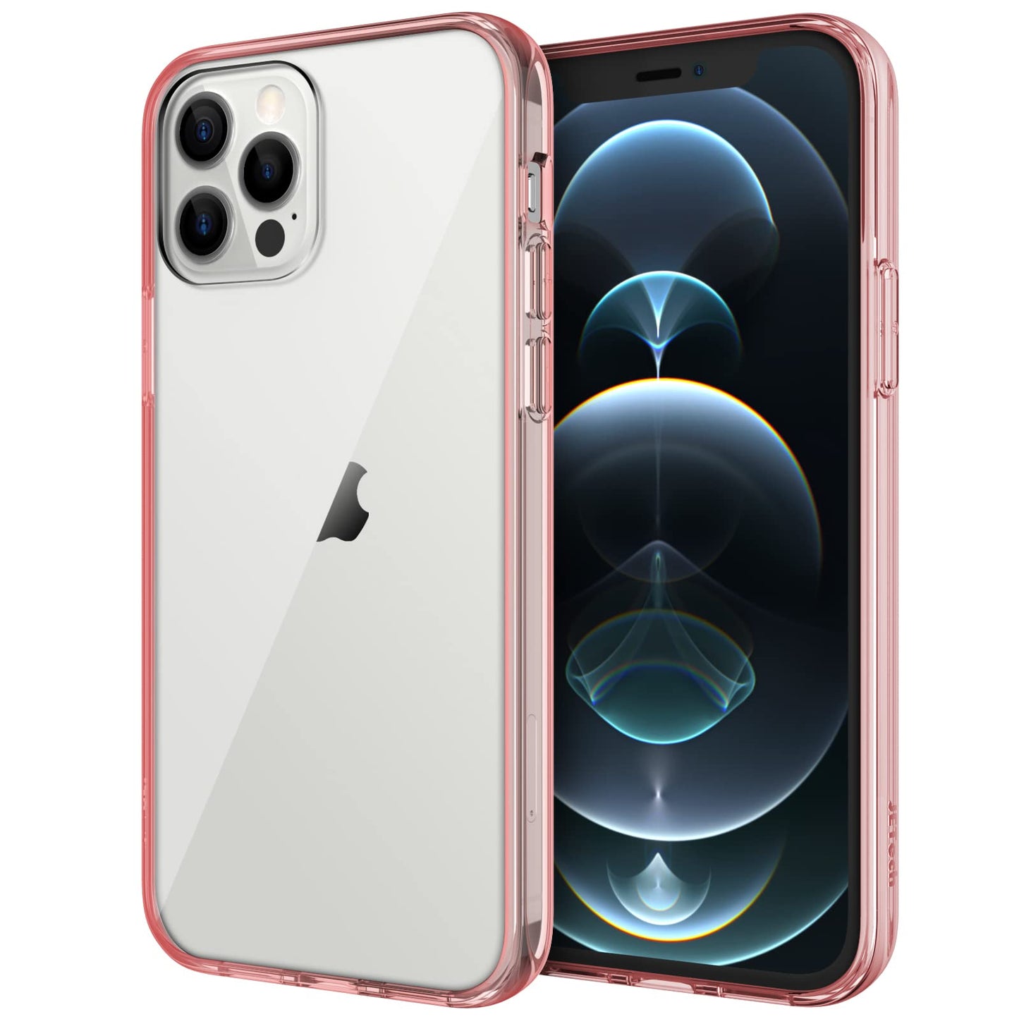 JETech Case for iPhone 12/12 Pro 6.1-Inch, Non-Yellowing Shockproof Phone Bumper Cover, Anti-Scratch Clear Back (HD Clear)