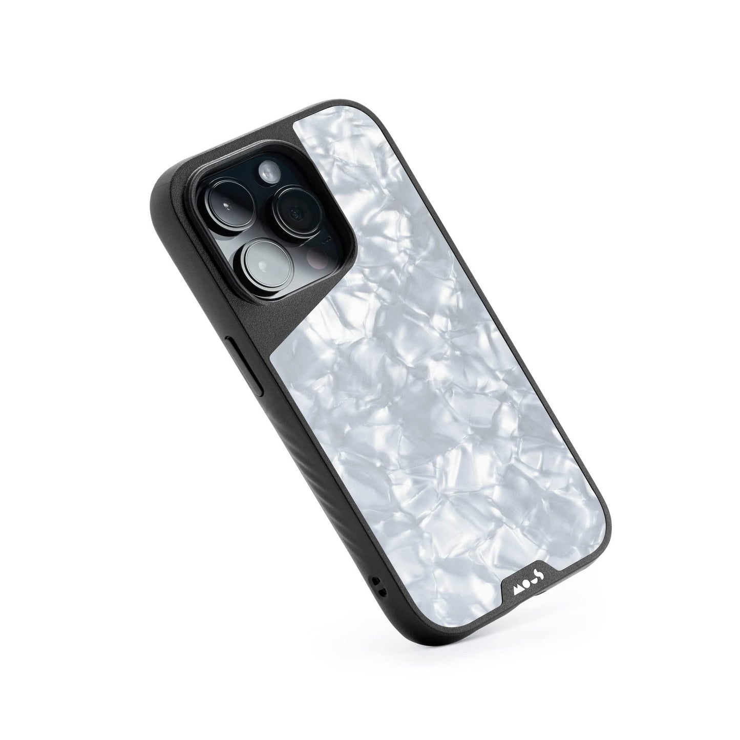 Mous - Case for iPhone 14 - Black Leather - Limitless 5.0 - Protective iPhone 14 Case MagSafe Compatible - Shockproof Phone Cover