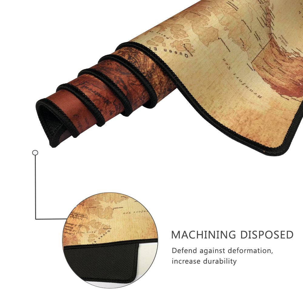 XXL Professional Large Mouse Pad & Computer Game Mouse Mat (35.4x15.7x0.1IN, Map) (90 * 40 Map)