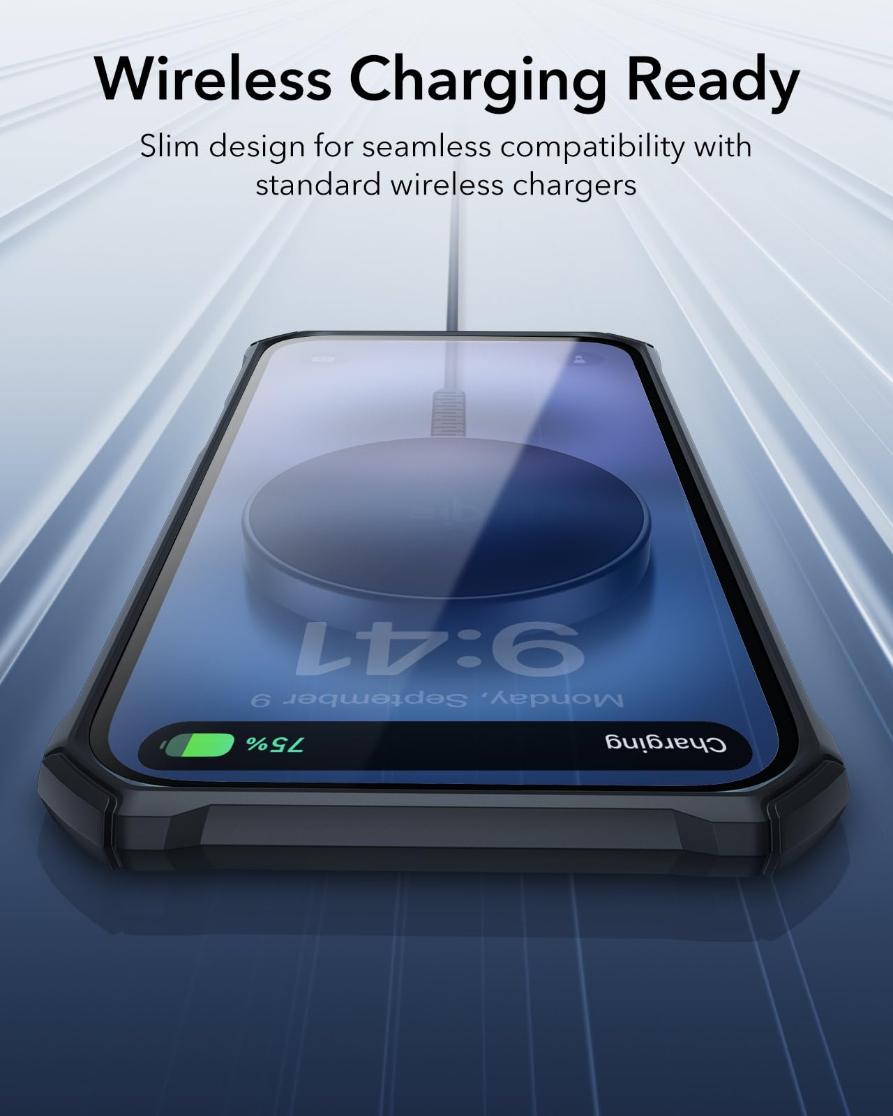 ESR Air Armor Case, Compatible with iPhone 13 Pro Max Case, Military-Grade Drop Protection, Shock-Absorbing Corners, Yellowing-Resistant Hard Back, Scratch Resistant, Clear