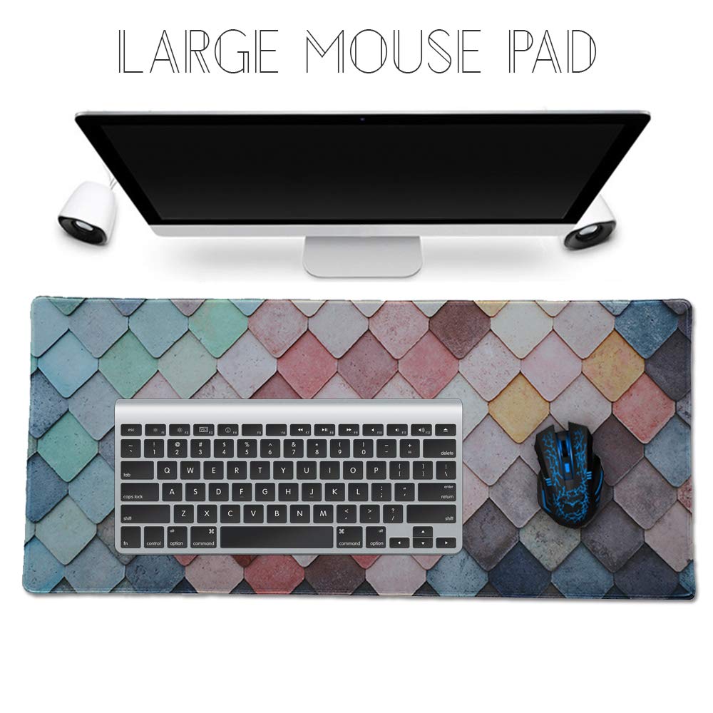 XXL Professional Large Mouse Pad & Computer Game Mouse Mat (35.4x15.7x0.1IN, Map) (90 * 40 Map)