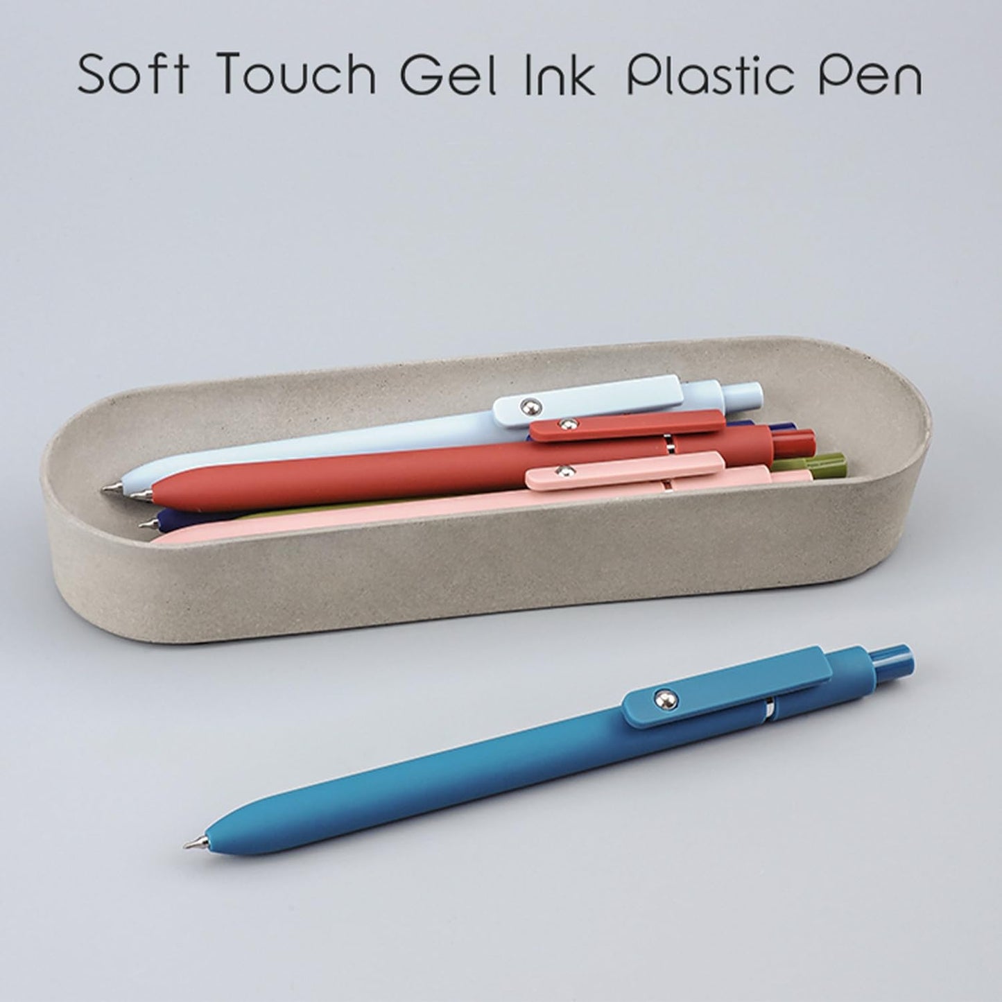 Gel Pens,6 Pcs 0.5mm Fine Point Black Ink Pens With Smooth Writing,Quick Dry Pens For Journaling,Nurse Aesthetic Pens,Office School Supplies for Men Women Student(Black Gray White)