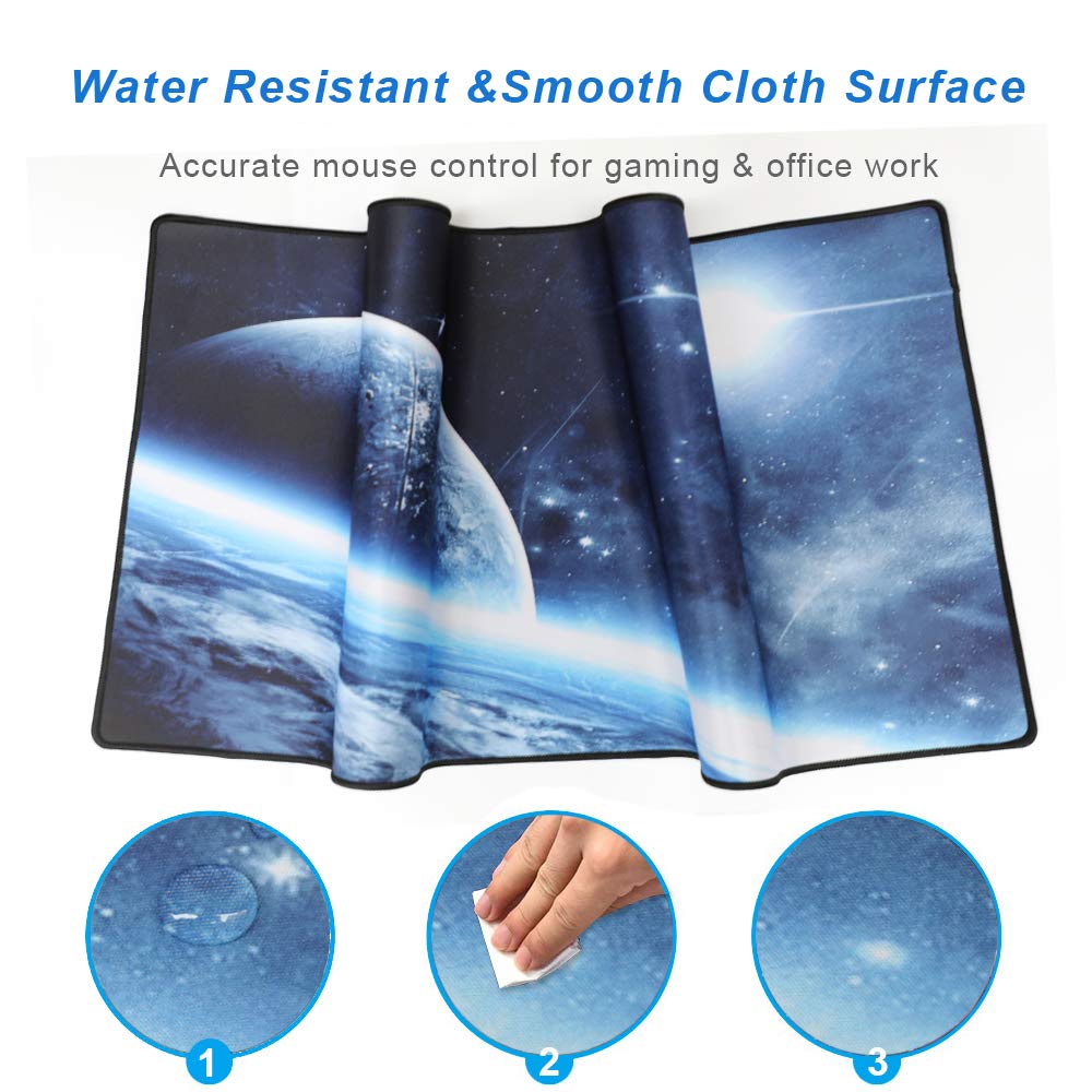 XXL Professional Large Mouse Pad & Computer Game Mouse Mat (35.4x15.7x0.1IN, Map) (90 * 40 Map)