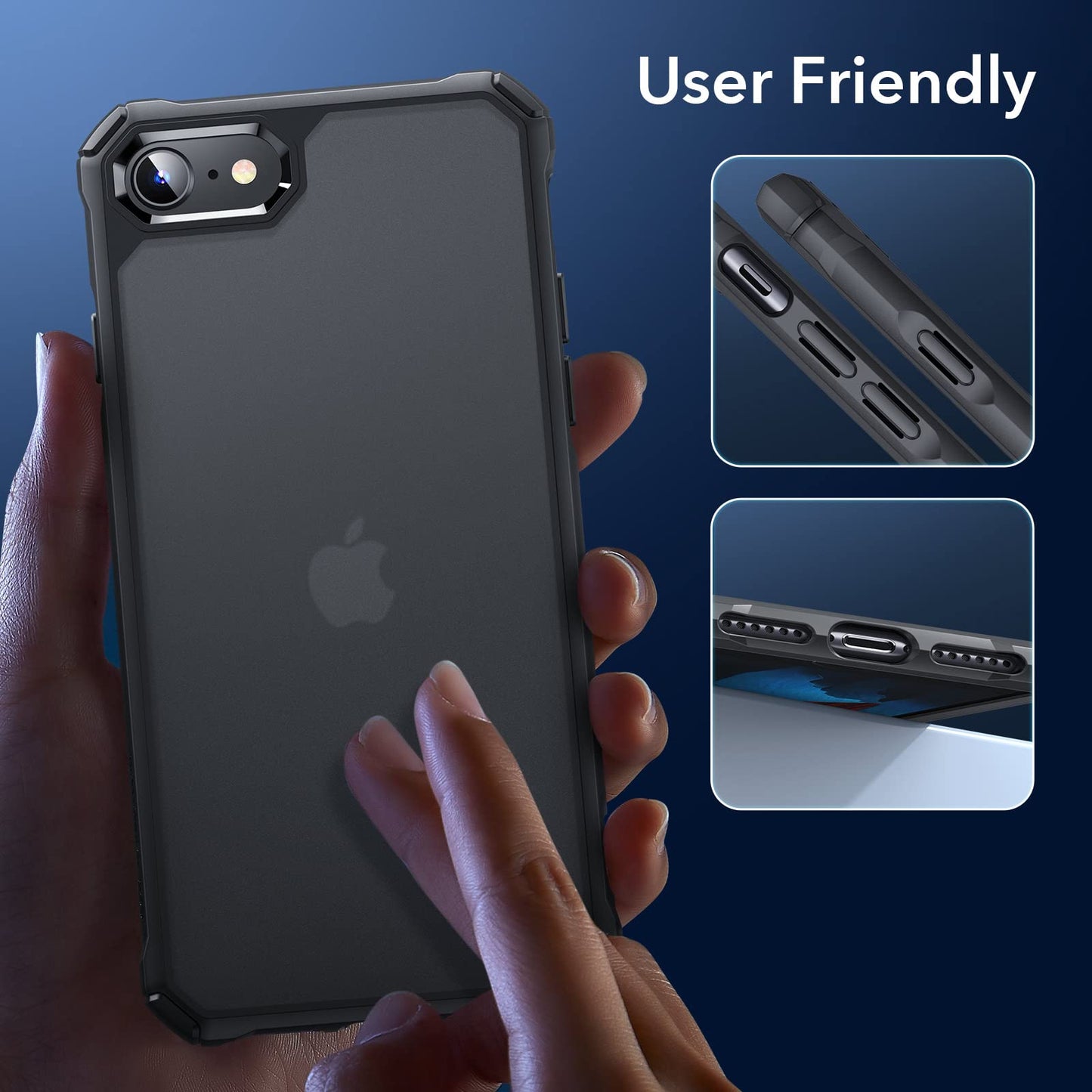 ESR Air Armor Case, Compatible with iPhone 13 Pro Max Case, Military-Grade Drop Protection, Shock-Absorbing Corners, Yellowing-Resistant Hard Back, Scratch Resistant, Clear