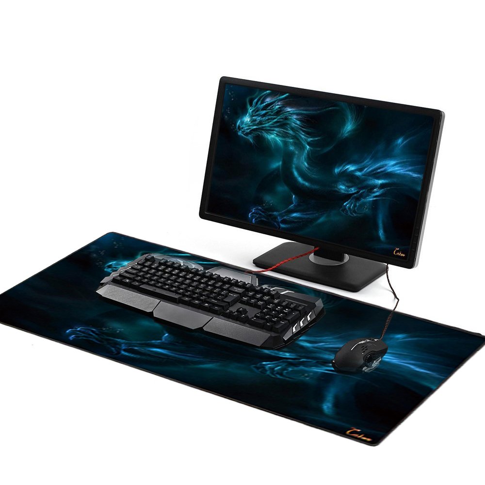 XXL Professional Large Mouse Pad & Computer Game Mouse Mat (35.4x15.7x0.1IN, Map) (90 * 40 Map)