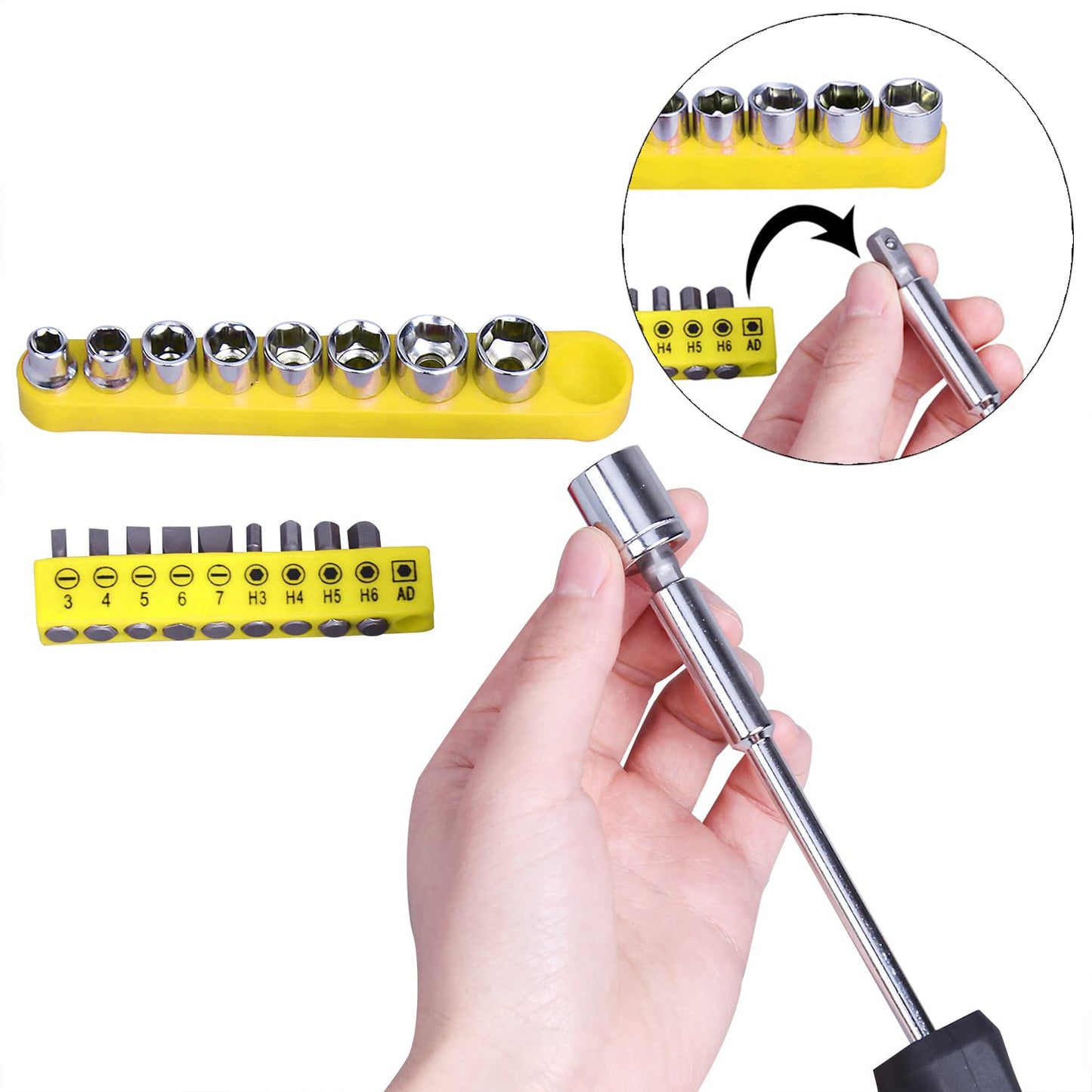 CARTMAN 148Piece Tool Set General Household Hand Tool Kit with Plastic Toolbox Storage Case Blue