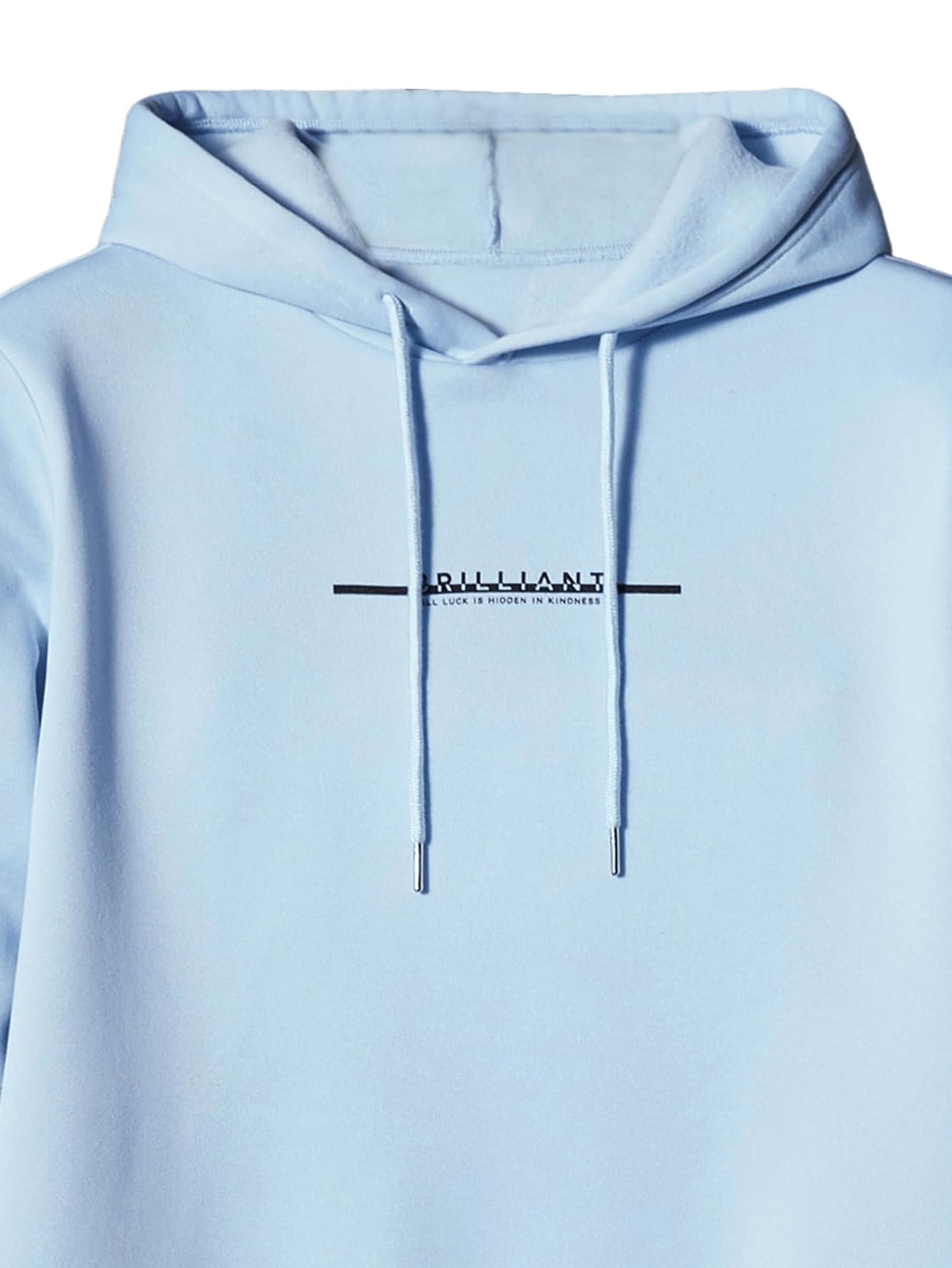 Floerns Men's Graphic Print Long Sleeve Drawstring Hoodie Pullover Sweatshirt