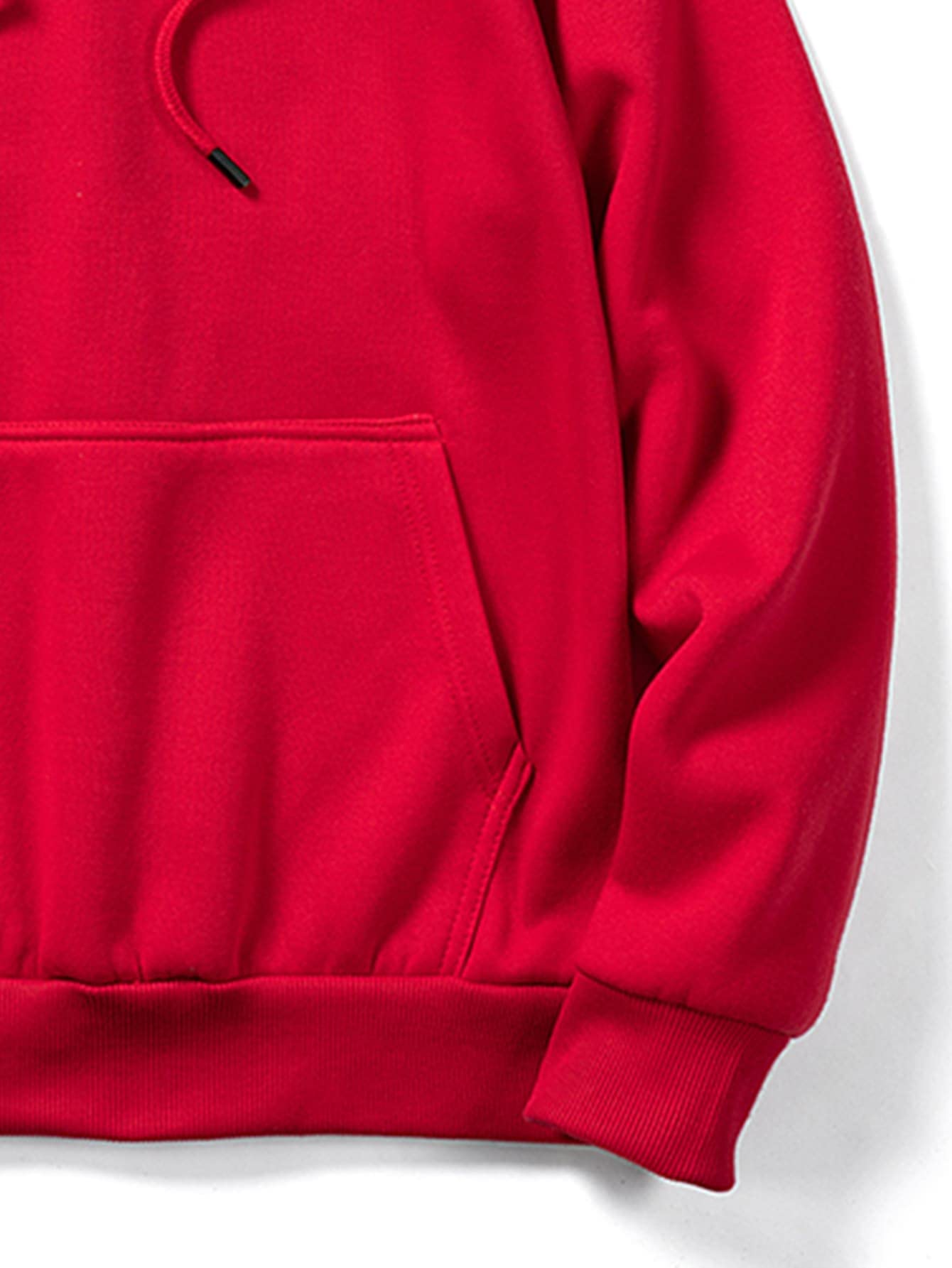 Floerns Men's Graphic Print Long Sleeve Drawstring Hoodie Pullover Sweatshirt