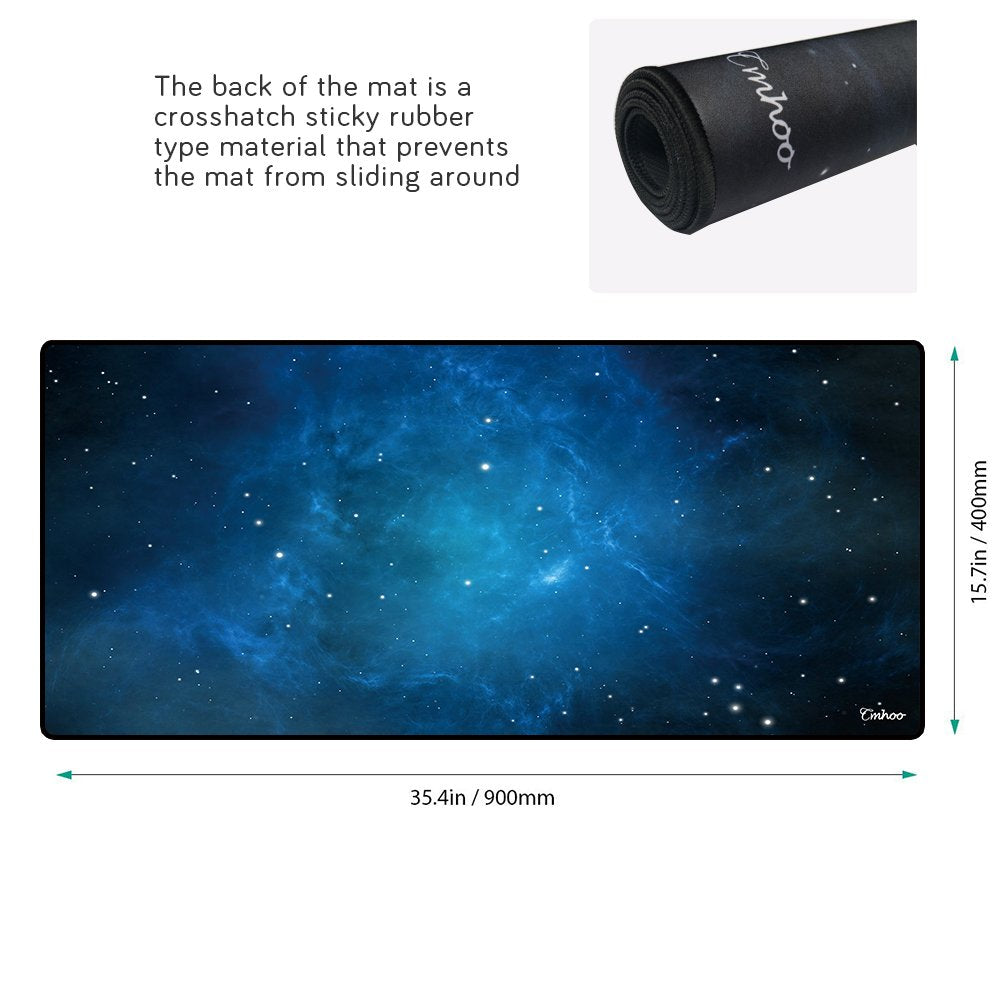 XXL Professional Large Mouse Pad & Computer Game Mouse Mat (35.4x15.7x0.1IN, Map) (90 * 40 Map)