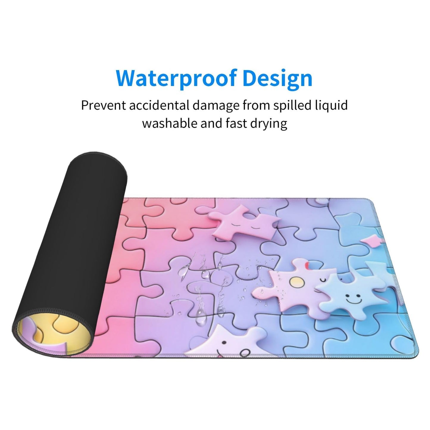 Japanese Mouse Pad, Large Japanese Desk Mat, XL Anime Gaming Keyboard Mat, Non-Slip Rubber Base, Big Extended Desk Protector for Home Office, 31.5”x11.8”