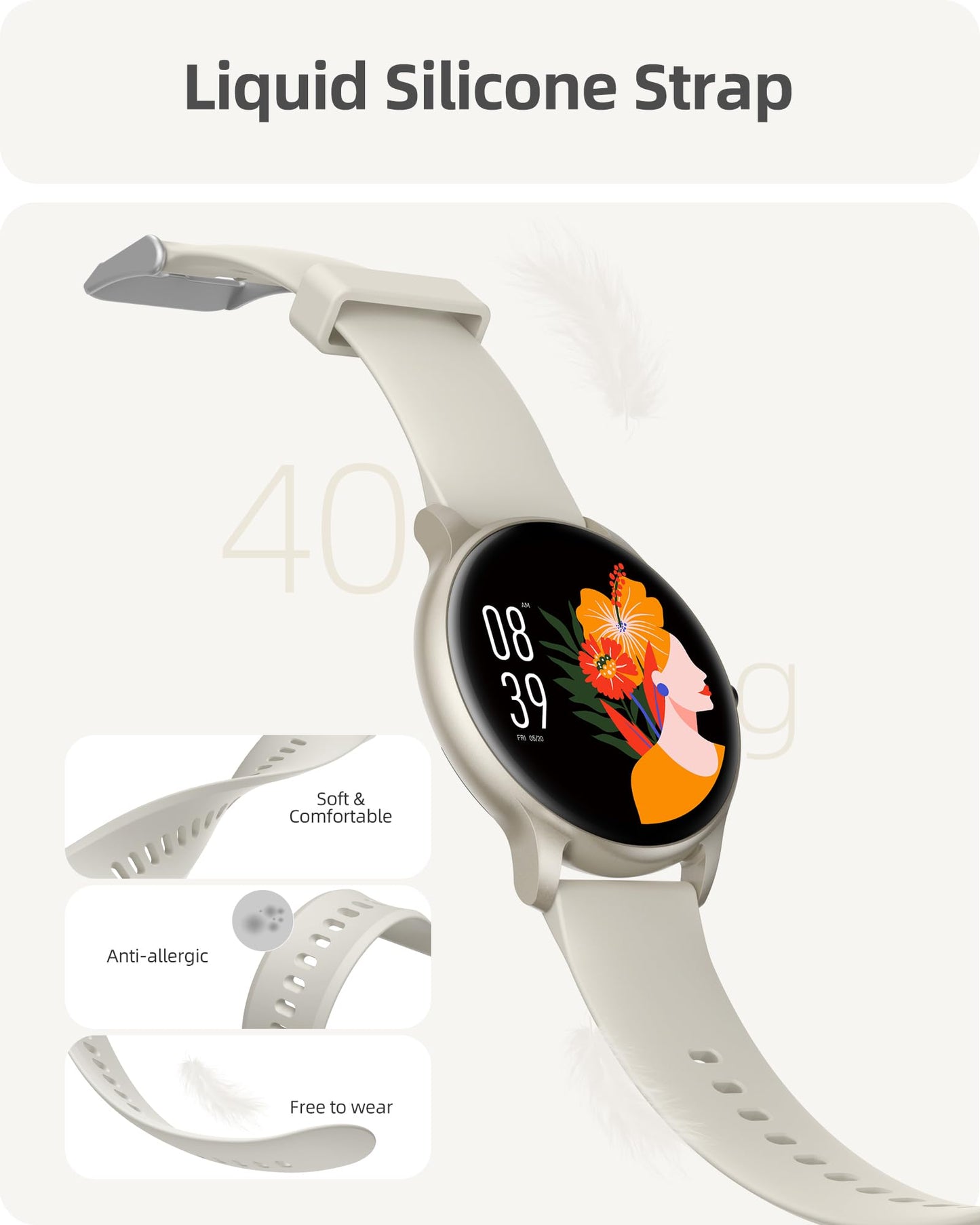 Parsonver Smart Watch for Men Women(Answer/Make Calls), HD Screen Fitness Tracker IP68 Waterproof 100+ Sport Modes, Heart Rate Sleep Monitor, Pedometer, Smartwatch for Android Phones/iPhone Compatible