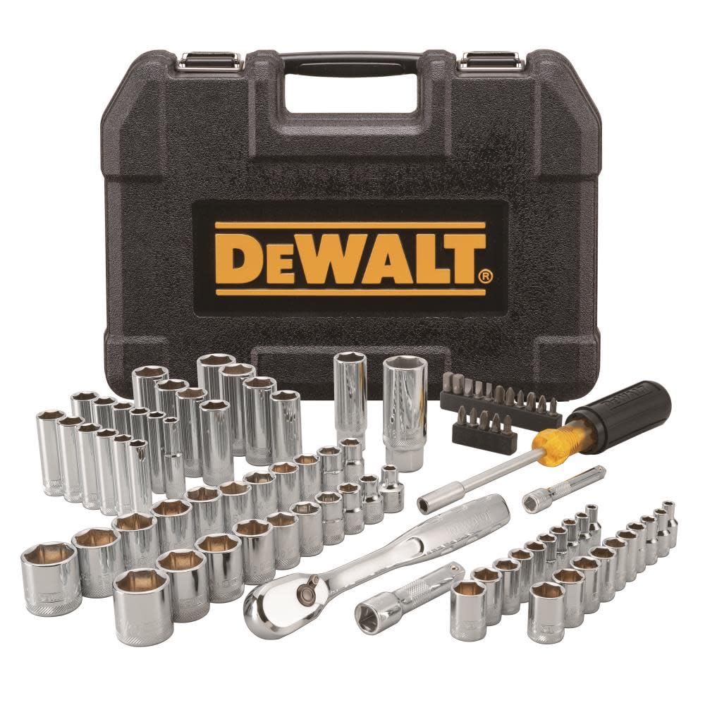 DEWALT Mechanics Tool Set, 1/4" & 3/8" & 1/2" Drive, SAE/Metric, 205-piece (DWMT81534)