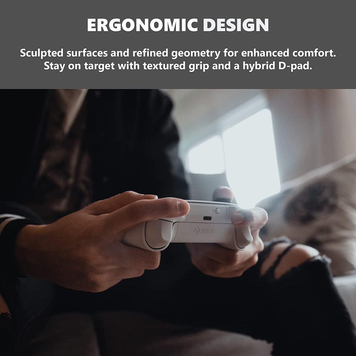 Xbox Core Wireless Gaming Controller – Carbon Black Series X|S, One, Windows PC, Android, and iOS