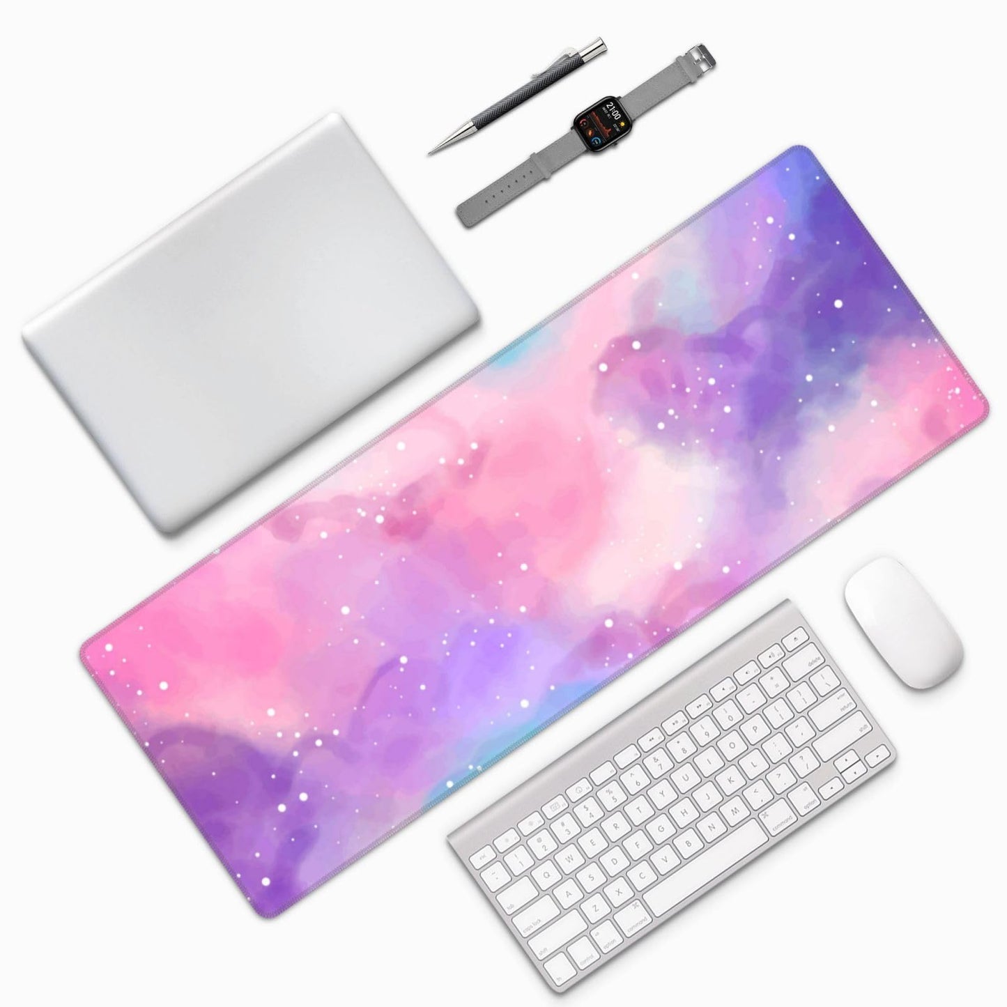 Japanese Mouse Pad, Large Japanese Desk Mat, XL Anime Gaming Keyboard Mat, Non-Slip Rubber Base, Big Extended Desk Protector for Home Office, 31.5”x11.8”