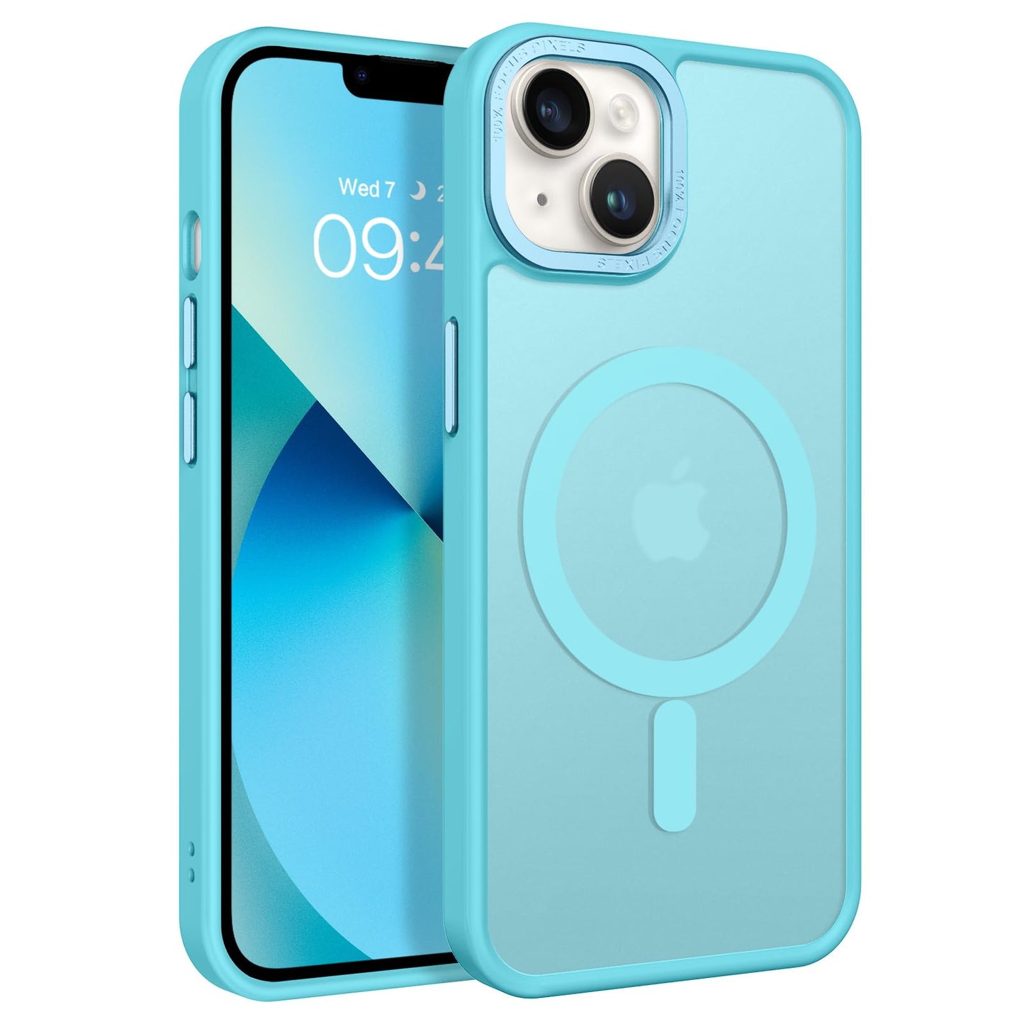 BENTOBEN Magnetic for iPhone 13 Case & iPhone 14 Case [Compatible with Magsafe] Translucent Matte Phone Case iPhone 13/14 Slim Fit Shockproof Women Men Protective Cover for iPhone 13/14 6.1", Hot Pink