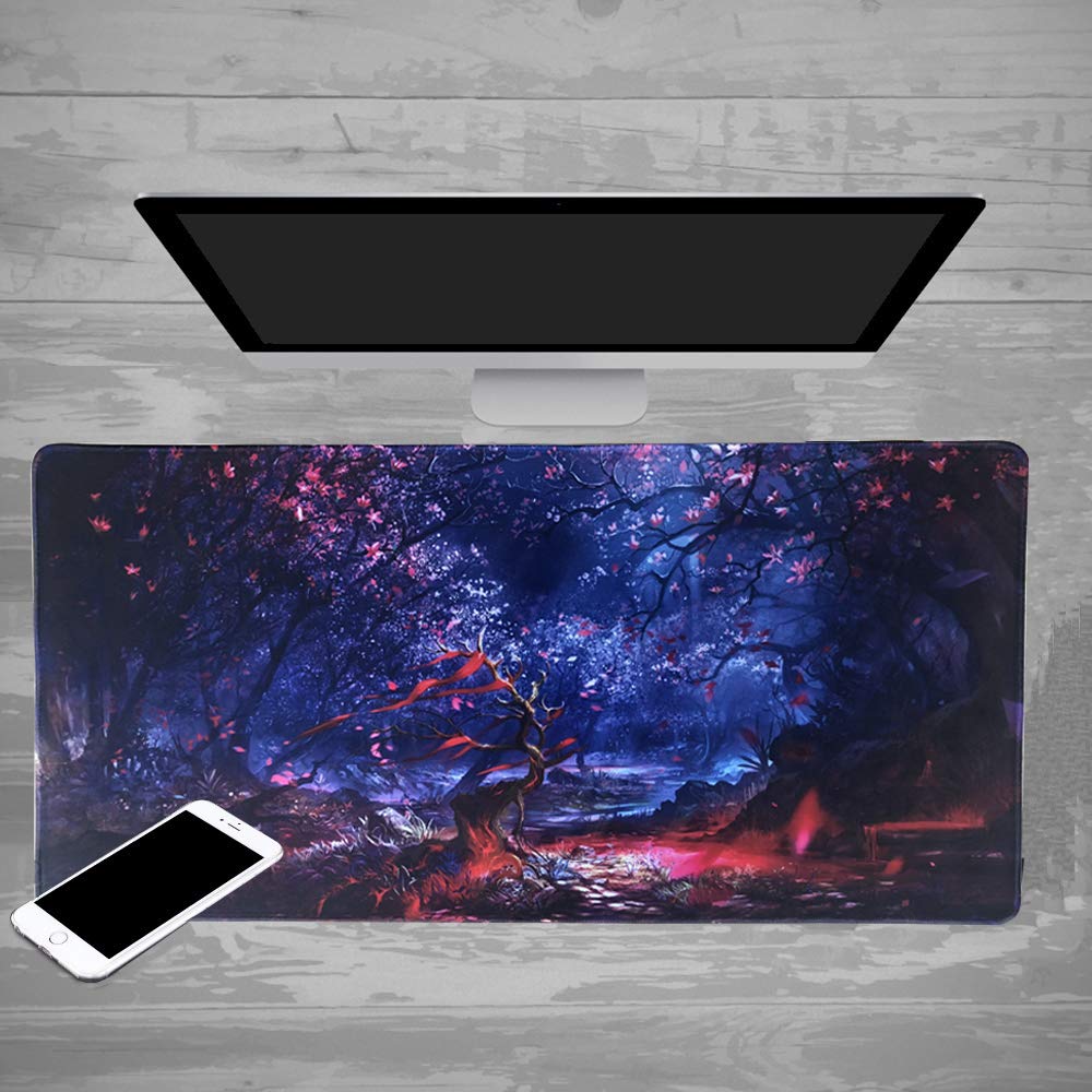 XXL Professional Large Mouse Pad & Computer Game Mouse Mat (35.4x15.7x0.1IN, Map) (90 * 40 Map)