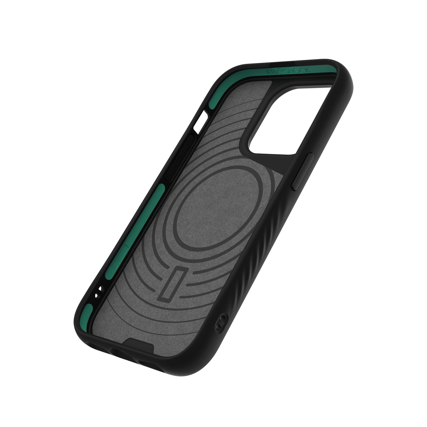 Mous - Case for iPhone 14 - Black Leather - Limitless 5.0 - Protective iPhone 14 Case MagSafe Compatible - Shockproof Phone Cover