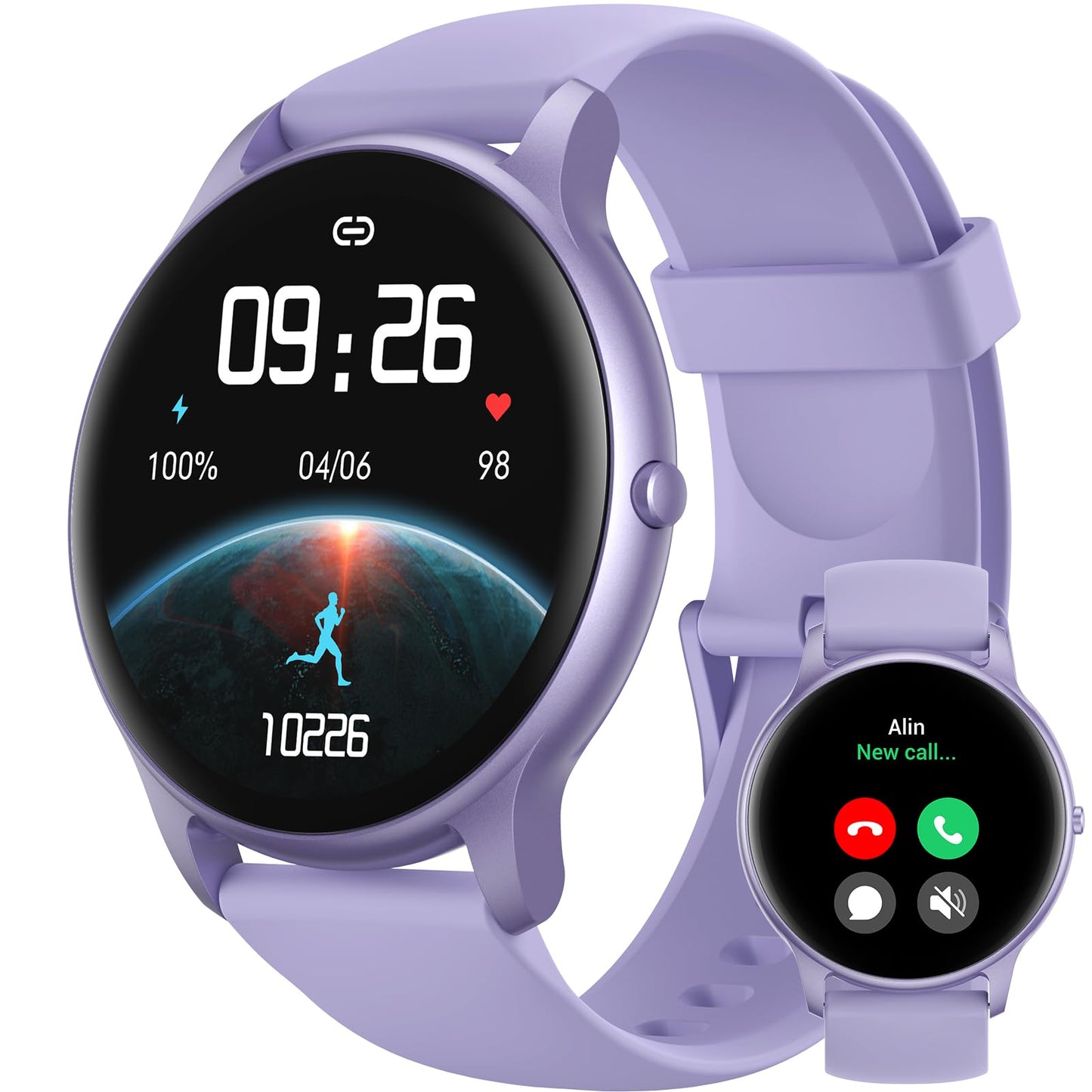 Parsonver Smart Watch for Men Women(Answer/Make Calls), HD Screen Fitness Tracker IP68 Waterproof 100+ Sport Modes, Heart Rate Sleep Monitor, Pedometer, Smartwatch for Android Phones/iPhone Compatible