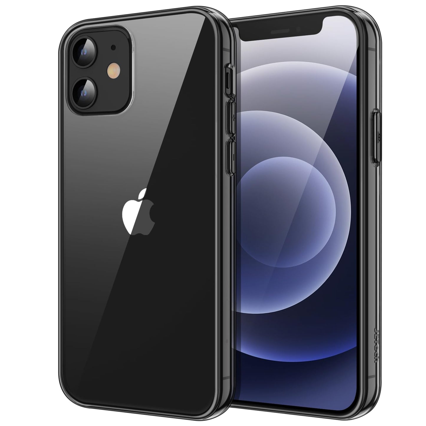 JETech Case for iPhone 12/12 Pro 6.1-Inch, Non-Yellowing Shockproof Phone Bumper Cover, Anti-Scratch Clear Back (HD Clear)